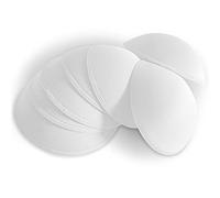 WMugthome 3 Pairs Round Seam Women's Removable Sports Yoga Bra pad, Bikini Top Bra Pads Insert, White, DD