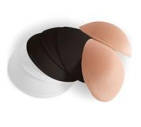 WMugthome 3 pairs Round Sew Women Sports Yoga Bikini Top Bra Pad Insert (A CUP, Tricolor)