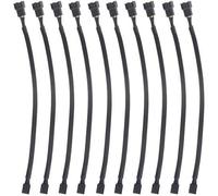 WMYCONGCONG 10 PCS 10" 4 Pin Fan Extension Power Cable Connector Case Male to Female Extending Fan Cables Compatible with 4 Pin and 3 Pin PWM Fan