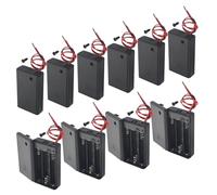 WMYCONGCONG 10 PCS 3 AAA 4.5V Battery Holder with Switch 3x 1.5V AAA Battery Holder with Leads