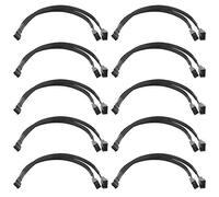 WMYCONGCONG 10 PCS PC PWM Fan Splitter Cable 4 Pin Y Splitter 1 to 2 Converter Fan Power Extension Cable for Fan Case Computer ATX Case