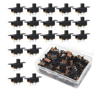 WMYCONGCONG 100 PCS 0. 5A 50V DC 3 Pin On/Off 2 Position Panel Mount Slide Switch Micro Miniature Slide Switch