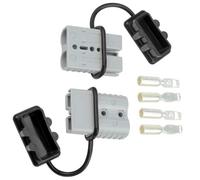 WMYCONGCONG 120A Battery Quick Disconnect Connector Plug Kit for Trailer Winch Connector Grey