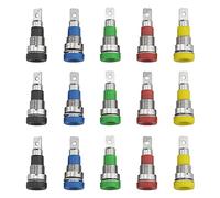 WMYCONGCONG 15 PCS 4mm Banana Jack Female Panel Mount Banana Socket Binding Post Adapter for 4mm Banana Plug Connectors