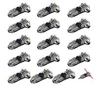 WMYCONGCONG 15 PCS Low Voltage Wire Connector, Quick Solderless Wire Splice Connector T Tap Wire Connectors, No Stripping Speaker Wire Splice, Fit 22-20 AWG Stranded/Solid Electrical Wires,1 Pin 1 Way