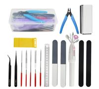 WMYCONGCONG 17 PCS Gundam Model Tools Kit Hobby Building Tools Craft Set for Basic Model Building Repairing and Fixing