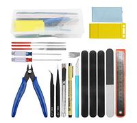 WMYCONGCONG 19 PCS Professional Gundam Model Tools Kit Hobby Building Tools Kit for Building Car Model Repairing and Fixing