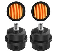 WMYCONGCONG 2 PCS 1/4" PT 12.5mm Air Compressor Silencer Filter Metal Air Compressor Intake Filter Muffler Silence w/ 2 PCS Filter Element Replacement