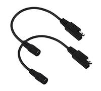 WMYCONGCONG 2 PCS SAE Plug to DC 5.5mm x 2.1mm Female Connector 20AWG 25cm for Automotive