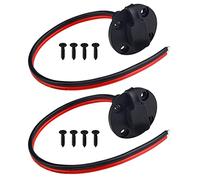 WMYCONGCONG 2 PCS SAE Power Socket Sidewall Port SAE Waterproof Quick Disconnect Panel Mount Power Cable with Cap for Battery Charger