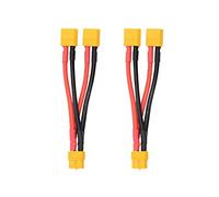 WMYCONGCONG 2 PCS XT60 Parallel Battery Connector Cable Dual Extension Y Splitter Male to Female for DJI Phantom RC Plane