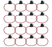 WMYCONGCONG 20 PCS Inline Fuse Holder 12V, 14 Gauge Automotive ATC/ATO Standard Fuse Holders with Waterproof Cover for Car Boat Truck Auto Use (Standard Size)