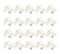 WMYCONGCONG 20 PCS Nylon Control Horns 21x11 mm (4 Hole) for RC Airplane Parts Remote Control Foam Electric Plane