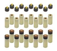 WMYCONGCONG 20 Sets 11mm Screw On Pool Cue Tips Billiard Replacement with Pool Cue Stick Ferrules Stick Repair Tool Set for Snooker Pool Ball Game (11mm)