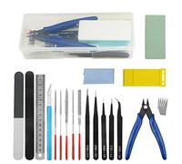 WMYCONGCONG 23 PCS Gundam Model Tools Kit Modeler Basic Tools Craft Set Hobby Building Tools Kit for Car Model Building Repairing and Fixing