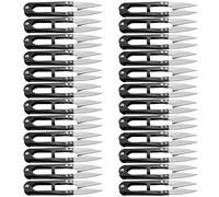 WMYCONGCONG 24 PCS Black U Sewing Scissors Clippers Yarn Thread Cutter Mini Small Snips Carbon Steel Trimming Nipper Embroidery Clippers Handheld Snippers for Arts Crafts Stitch DIY Projects