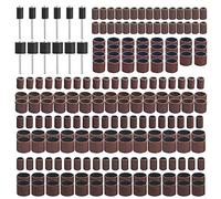 WMYCONGCONG 252 PCS Sanding Drums Sleeves Kit including 180 240 320 600 Grits Sanding Drums with Drum Mandrels for Dremel Rotary Tool