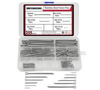 WMYCONGCONG 255 PCS Cotter Pins Assortment Kit 6 Sizes 304 Stainless Steel Split Pin Fastener Clips