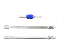 WMYCONGCONG 3 PCS 6" Auto Tire Valve Extension Adaptor Metal Dual Wheel Valve Stem Extensions for RV Tires Truck Motorhome Coaches Pickup