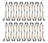 WMYCONGCONG 30 PCS Servo Splitter Cable 15cm Y Servo Extension Cable Lead Wire Cable Cord for JR Style RC Cars Airplane Helicopter Drone (30 PCS)