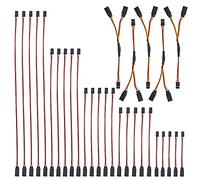 WMYCONGCONG 30 PCS Servo Splitter Cable Y Servo Extension Cable Lead Wire Cable and Servo Extension Lead Wire Cable Male to Female 3 Pin for Futaba JR Servo Extension Connection