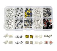 WMYCONGCONG 300 Pcs Tactile Push Button Switch Micro Momentary Tact Assortment Kit for Car Remote Control