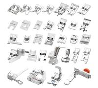 WMYCONGCONG 32 PCS Sewing Machine Presser Feet Set Professional Presser Foot Set for Singer, Brother, Janome and Kenmore, Babylock, Low Shank Sewing Machines