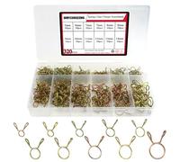 WMYCONGCONG 320 PCS 5-14mm Spring Hose Clamps Small Hose Clamps Fuel Line Hose Water Pipe Air Tubing Spring Clips Clamps Assortment Kit