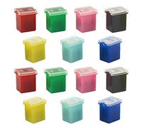 WMYCONGCONG 35 PCS Low Profile Automotive Box Shaped Fuse Kit 20/30/40/50/60A/80A/100A for Pickup Trucks Cars and SUVs