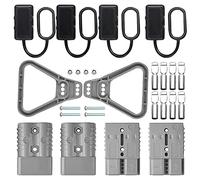 WMYCONGCONG 4 PCS 175Amp 1/0 Gauge Battery Connector Quick Connect Modular Power Connectors Quick Disconnect Connector with Handle for Car, Motorhome, Caravan, Camper, Boat