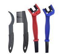 WMYCONGCONG 4 PCS Bicycle Chain Cleaning Tool Kit Bike Chain Crankset Brush Motorcycle Washer Cleaner Brush Tools for Motorcycle MTB Mountain Road Bike
