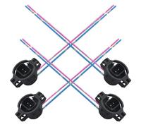 WMYCONGCONG 4 PCS H16 5202 2504 PS24W Male Connector Pigtail Wiring Harness for Headlight Fog Light Socket Replacement, random color of wire