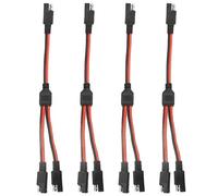 WMYCONGCONG 4 PCS SAE Y Splitter Adapter Cable 14AWG SAE 1 to 2 SAE Power Extension Cable Quick Disconnect Charging Cable11inch for Automotive Solar Panel