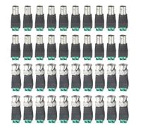 WMYCONGCONG 40 PCS BNC Video Balun Connector BNC Male Female Balun Adapter to 2 Screw Terminal Solerless Adapter for Vedio Transmit CAT5/6 to CCTV Suvelliance Camera System