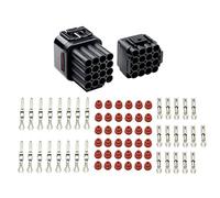 WMYCONGCONG 5 Kits 16 Pin Way Waterproof Electrical Connector Plug for Car Automotive, Fits 2.2mm Terminals Wire