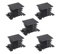 WMYCONGCONG 5 PCS Aluminum Heat Sink SSR Dissipation for One Single Phase Solid State Relay Radiator 10A, 25A, 40A