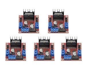 WMYCONGCONG 5 PCS L298N Motor Drive Controller Board Module Dual H Bridge DC Stepper Module