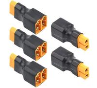 WMYCONGCONG 5 PCS No Wire Adapter XT60 XT 60 Plug Parallel Connector 1-Female to 2-Male Adapter Splitter for RC Lipo Battery