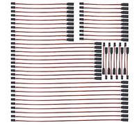 WMYCONGCONG 50 PCS Servo Extension Lead Wire Cable Male to Female 3 Pin for Futaba JR Servo Extension Connection 5 Sizes