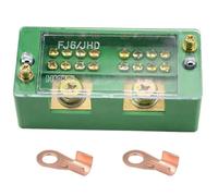 WMYCONGCONG 660V 30A Single Phase 2 Inlet 8 Outlet Meter Box Junction Power Distribution Terminal Block