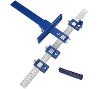 WMYCONGCONG Cabinet Hardware Jig, Punch Locator Drill Guide, Wood Drilling Dowelling Guide for Installation of Handles Knobs on Doors and Drawer, Cabinet Handles and Pulls Template Tool