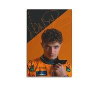 WMYHQL Lando Norris Character Poster - Singer, Actor, Athlete Print Signature Portrait Wall Decoration Canvas - House Aesthetics 20x30inch(50x75cm) Unframe-style-22