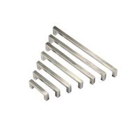 WMYOZDC Dark/Gold/Silver Cabinet Handles, Furniture Stainless Steel Kitchen Door Handles, Wardrobe Drawer Handles(Silver,Hole pitch352mm)