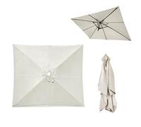 WMYYLX Parasol Replacement Canopy, Square Garden Umbrella Cover with 6 Ribs, 3X3m (Ø4,24m) UV Umbrella Replacement Canopy for Gardens, Balconies, Swimming Pools and Beaches
