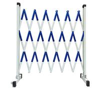 WMYYZYQ Expandable Security Gate, Adjustable Retractable Metal Barricade for Outdoor Road and Garage Construction, Traffic Driveway Fence,Blue-1.2 Meter x 8m/3.9ft x 26.2ft