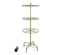 WMYYZYQ Garment Hanger Metal Rotating Display Stand, Movable clothing display rack with adjustable support height, Commercial underwear/bra/swimsuit multifunctional she,Gold