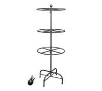 WMYYZYQ Garment Hanger Metal Rotating Display Stand, Movable clothing display rack with adjustable support height, Commercial underwear/bra/swimsuit multifunctional she,Black