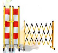 WMYYZYQ Retractable Guardrail, Retractable Fence Gate, Mobile Retractable Flexible Crowd Control, Suitable For Railway Stations Expandable Metal Barricade,Yellow-1.2 * 7m