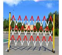 WMYYZYQ Retractable Traffic Barrier Roadblock Traffic Barrier Roadblock Outdoor Mobile Quick Seal Scissor Gate Expandable Metal Barricade,1.2 * 4M