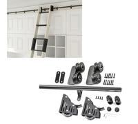 WMYYZYQ Round Tube Mobile Ladder Track, Rolling Ladder Hardware Library, Sliding Ladder Track Kit for Loft, Slide Rails Rolling Ladder Track Rail, Bookcase Sliding Ladd,600cm(19.7 ft) track kit